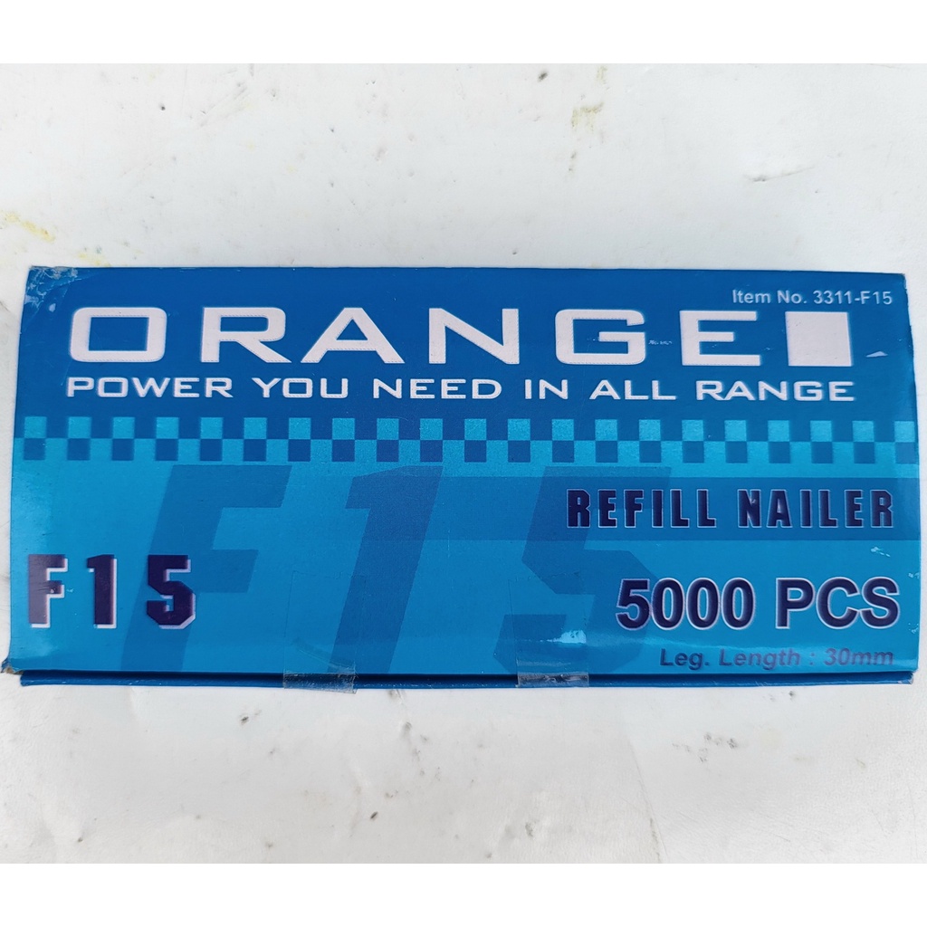 

Isi Refill Staples Paku Tembak Stapler Gun Nailer T I 15 mm F15 ORANGE