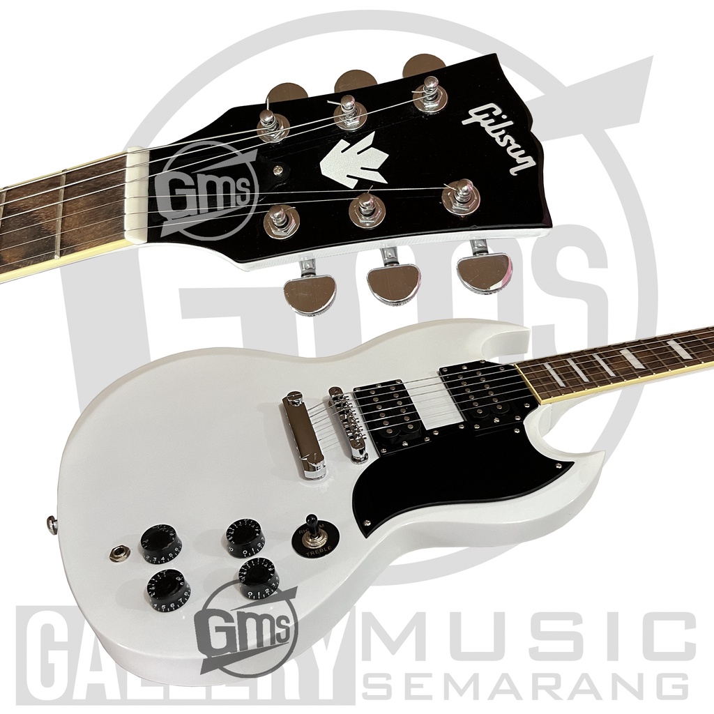 Gitar Elektrik Gibson SG White Custom Standart