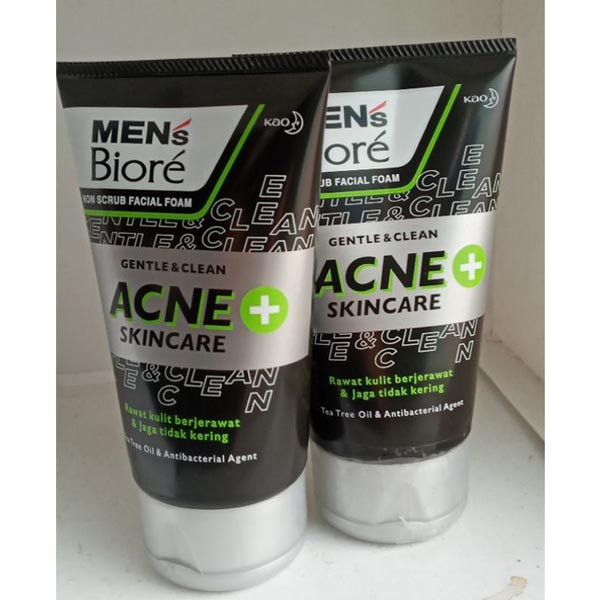 [40 GR - KEMASAN BARU MEN'S OIL BUSTER] MEN'S BIORE FACIAL FOAM ACNE SKINCARE - OIL BALANCE - 40GR_Cerianti