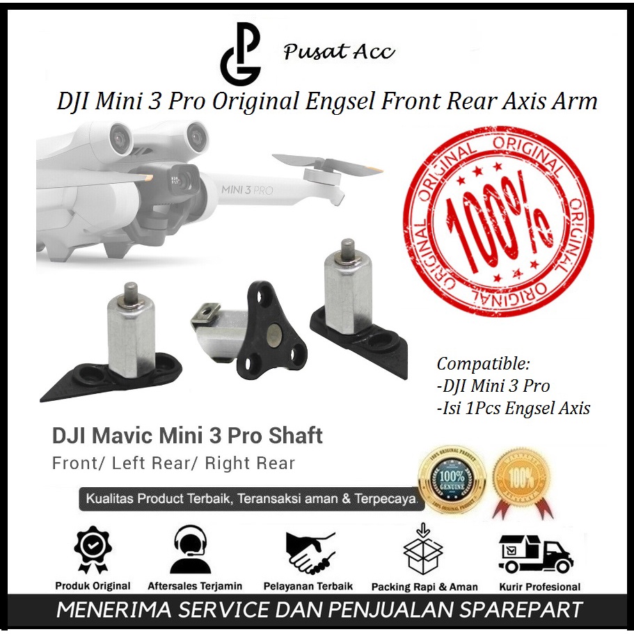 DJI Mini 3 Pro Engsel Depan Belakang for Mini 3 Pro Front/Rear Left Right Arm Axis Original