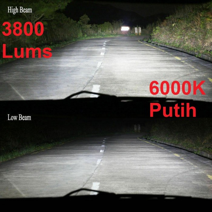 Lampu LED Mobil Headlight Lampu Utama Mobil C6 H4 H11 H8 H9 H16 36W ORIGINAL