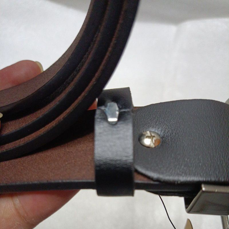 Ikat Pinggang Pria Kulit Import TOMMY HILFIGER || Ikat Pinggang Jarum Lubang Formal Sabuk Kerja