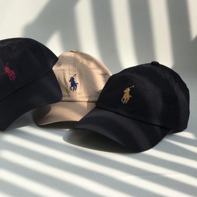 ❃ Topi Polo Strap Leather Original Resmi - topi baseball - topi pria ℮