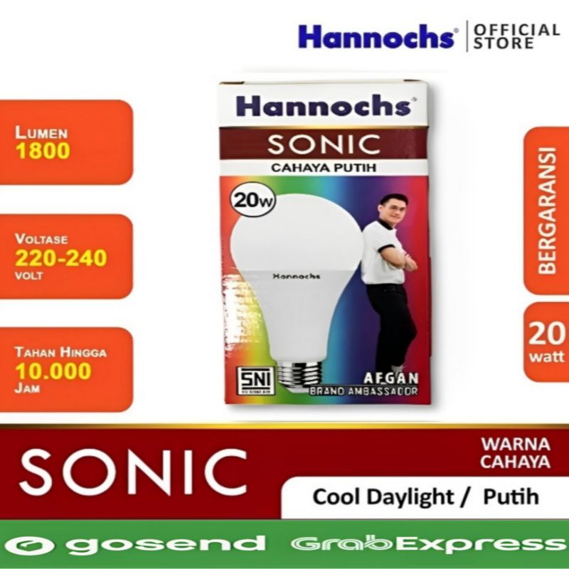 Lampu Led Hannochs Sonic 3W 5W 7W 9W 12W 15W 20W 3 5 7 9 12 15 Watt