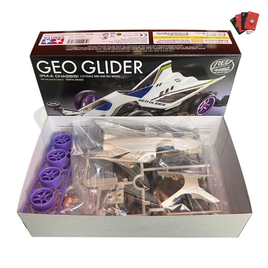 Mainan Rakit Mobil Tamiya Mini 4WD - Geo Glider (ORIGINAL)