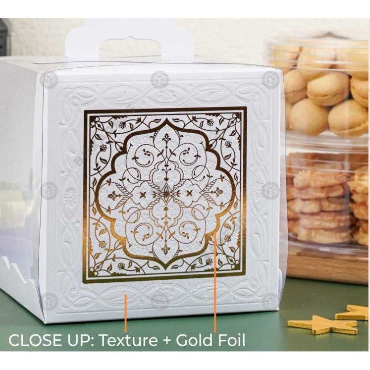 

Box Mika Lebaran 2 Toples 500gr Packaging Hampers Idul Fitri TB Adorn