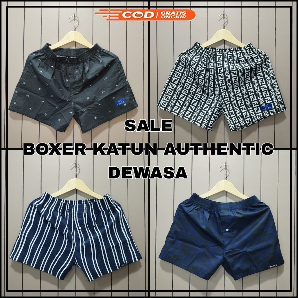 ( 16 MOTIF ) CELANA BOXER PREMIUM / CELANA BOXER PRIA / BOXER WANITA / BOXER UNISEX