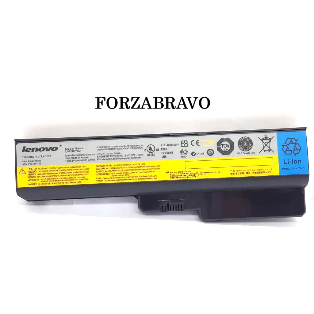 Baterai Battery Original Laptop Lenovo 3000 G450 G430 B460 Z360 58 Wh