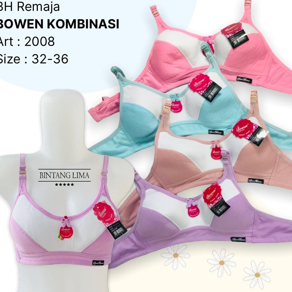 Clearance sale BH Remaja Bowen KATUN | Sport Bra ABG Tanpa Busa | Mirip Lutty | Cerah | Modern | Can