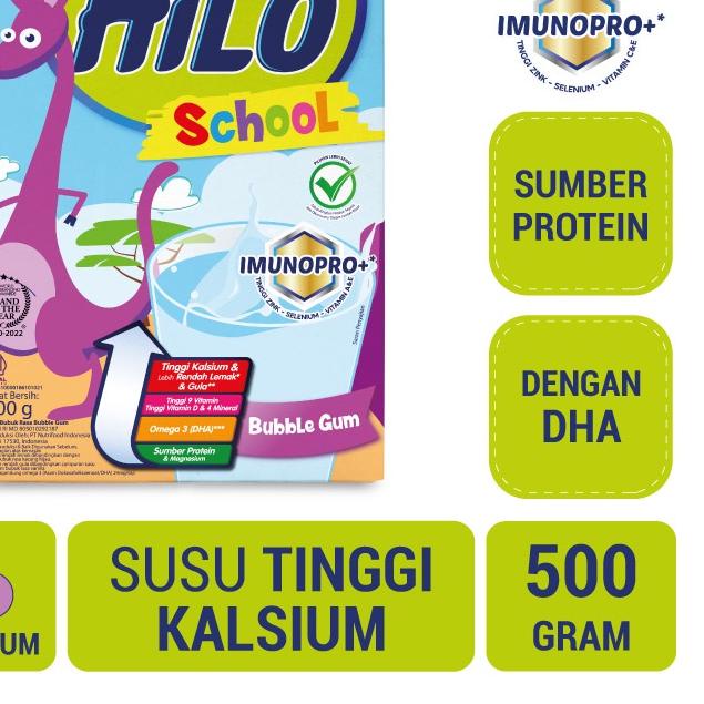 

☀ HiLo School Bubble Gum 500 gram - Susu Tinggi Kalsium Lebih Rendah Lemak ➷