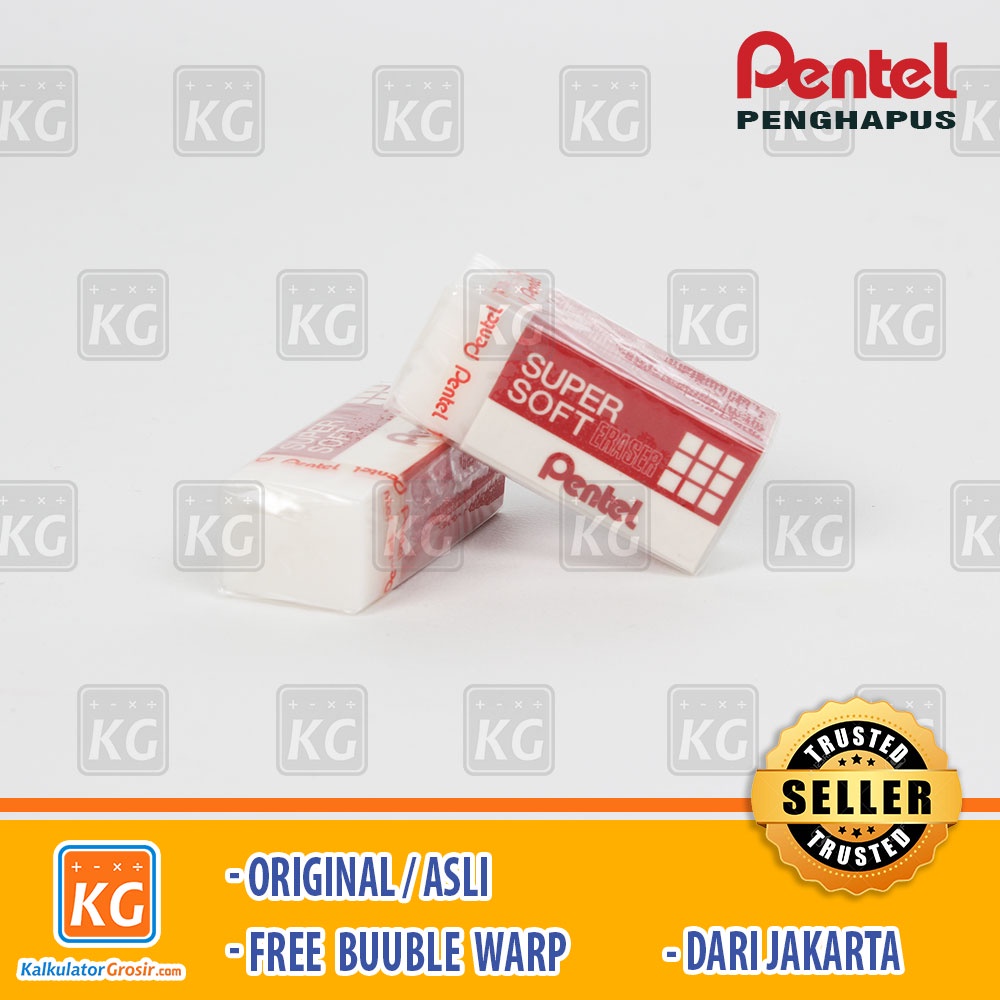 Penghapus Super Soft Pentel ZESE 03 ID / Penghapus Pentel Soft Eraser Red ZESE-03ID Penghapus pensil Pentel kecil