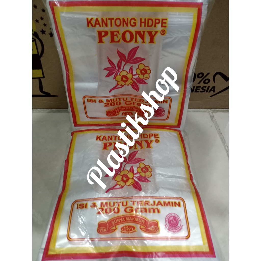 kantong plastik HD PE PEONY 15,24