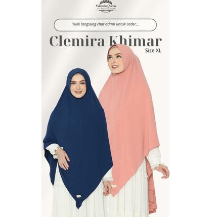 TERBAIK Khimar Clemira Size XL Valenshaqueen Hijab // Bergo Daily Jersey Jumbo