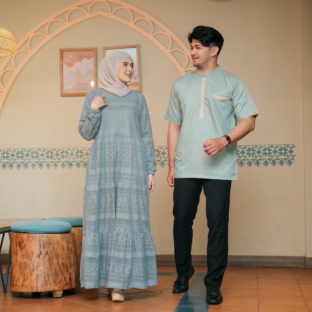 KINANDRA FAMILY SET 2023 GAMIS KOKO SET KEMBAR COUPLE KELUARGA