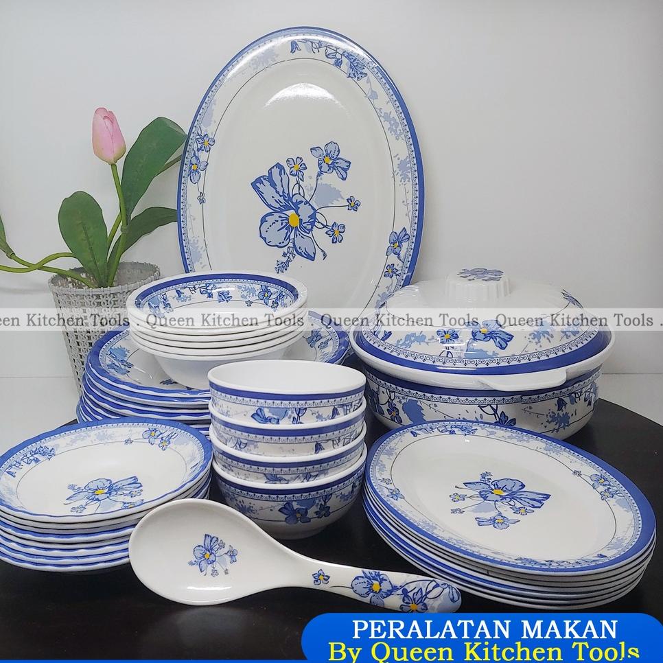 ▼ 1 Set Peralatan Makan Melamin Korea | Original | Dilengkapi Mangkuk dan Piring ☂