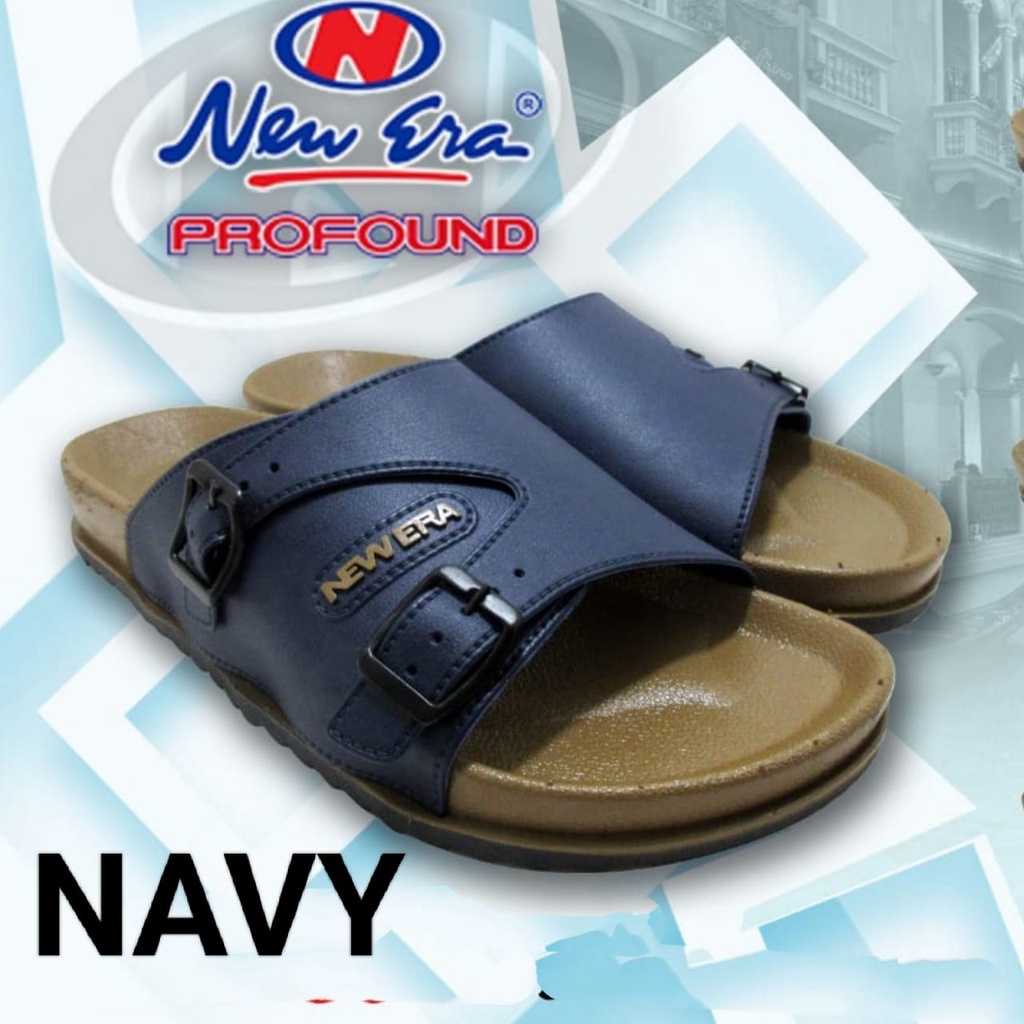 gof NEW ERA MB 8041 Sandal Karet Laki Laki Gesper Pinggir Nyaman murah anti air viral