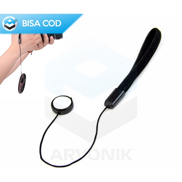 STRAP TUTUP LENSA KAMERA ANTI HILANG KUAT TAHAN LAMA JH -FDS01- BLACK