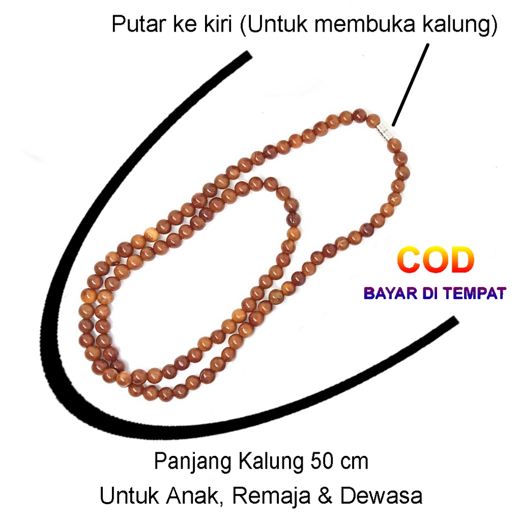 ✅COD Kalung Kesehatan Kaukah Koka Kaokah Kokka Hitam Bulat Couple Pria Wanita Cowok Cewek Asli Original