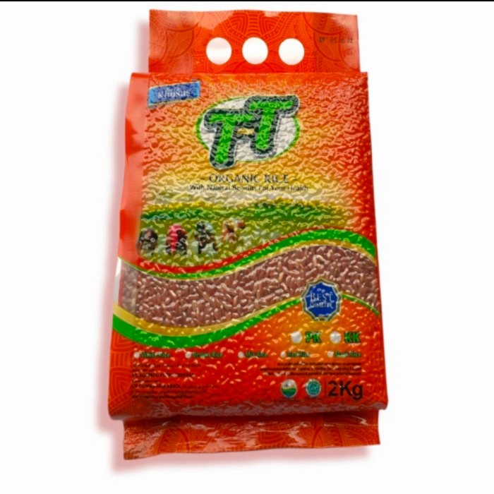 

Beras merah tip top kupas kulit 2kg/red rice organik