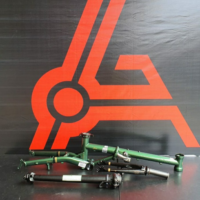 Frame fork handlepost FNHON Gust Hijau emerland V Brake seli not blast