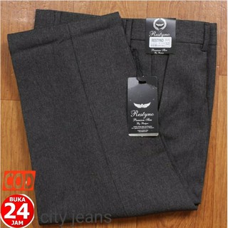 CELANA BAHAN | KERJA | FORMAL | KANTOR | PANJANG | HITAM | DASAR PRIA SLIMFIT COD,,