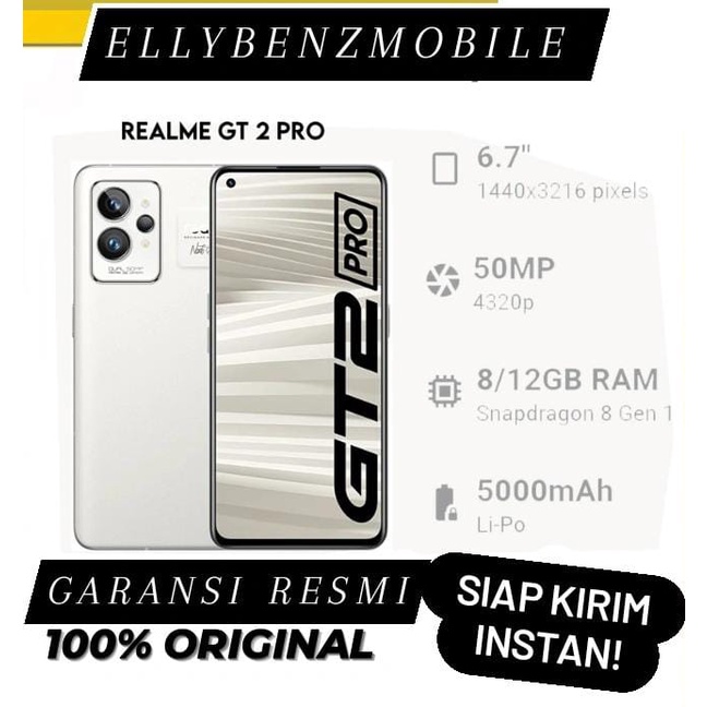 Realme GT2 Pro 5G 12/256GB NEW Garansi Resmi | Realme GT 2 Pro