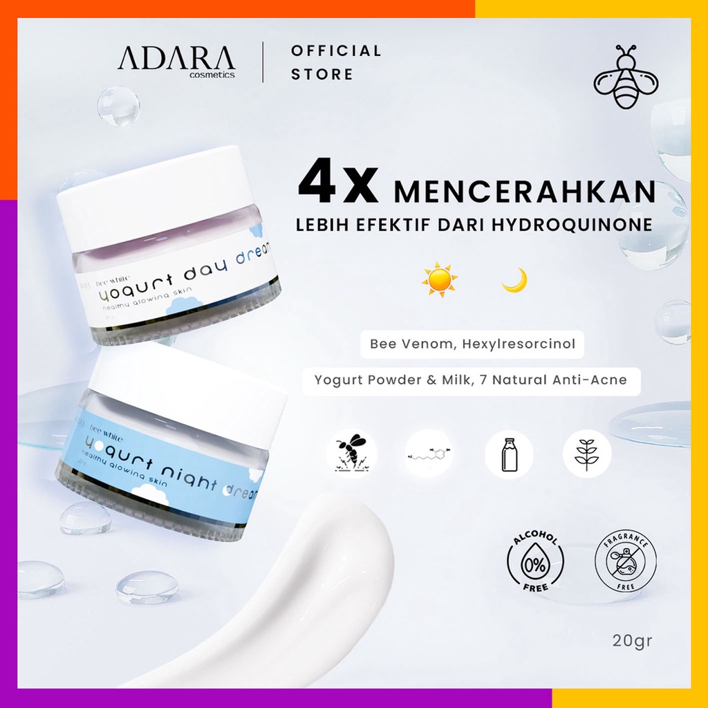 ADARA - BEE WHITE YOGURT DAY CREAM | NIGHT CREAM