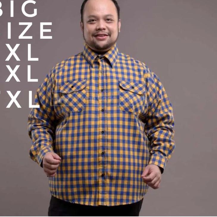 ◌ KEMEJA FLANEL JUMBO SUPER JUMBO BIGSIZE 5XL-7XL ♠