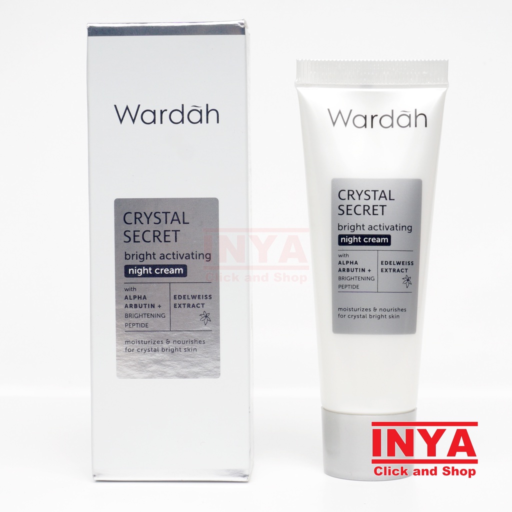 WARDAH CRYSTALSECRET NIGHT CREAM 15ml - Krim Wajah Malam