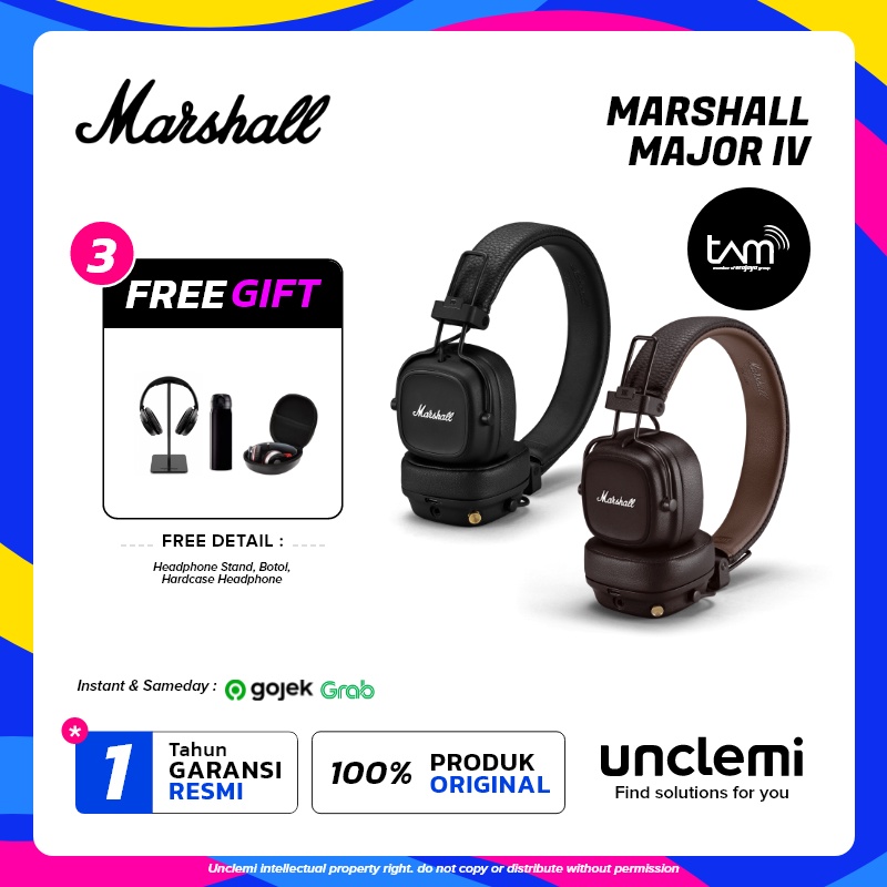 Marshall Major IV Bluetooth Headphone Headset Major 4