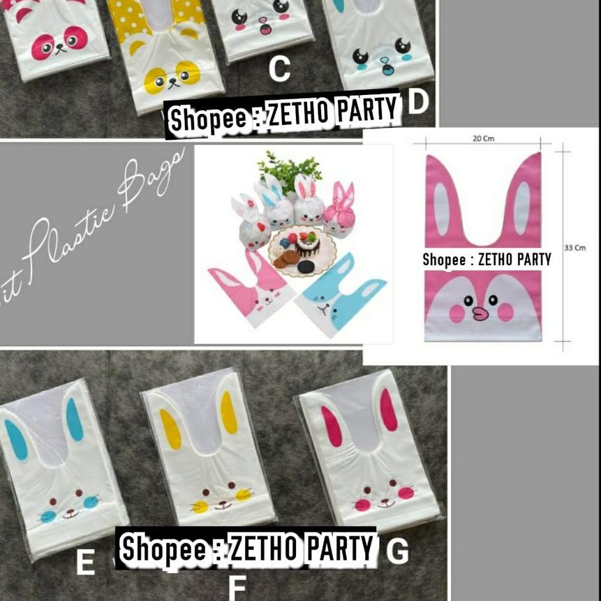 ☁ Rabbit Plastic Bags / Plastik Snack Kelinci KECIL (BACA NOTE) ✿