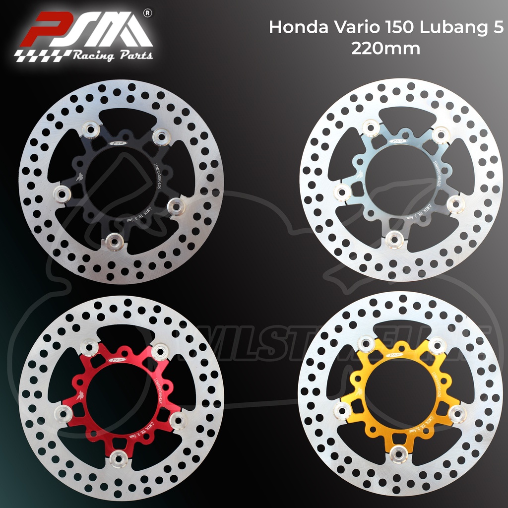 Piringan/ Disc Cakram PSM Titanium 220mm Honda Vario 150 Lubang 5