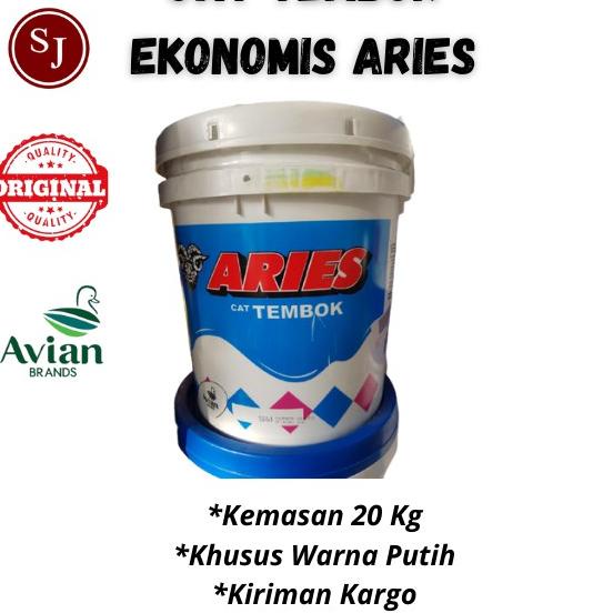 ♬  Aries Putih (20 Kg) / Cat Aries Kambing 20kg / Cat Kiloan putih 20kg Aries / Cat putih ❂