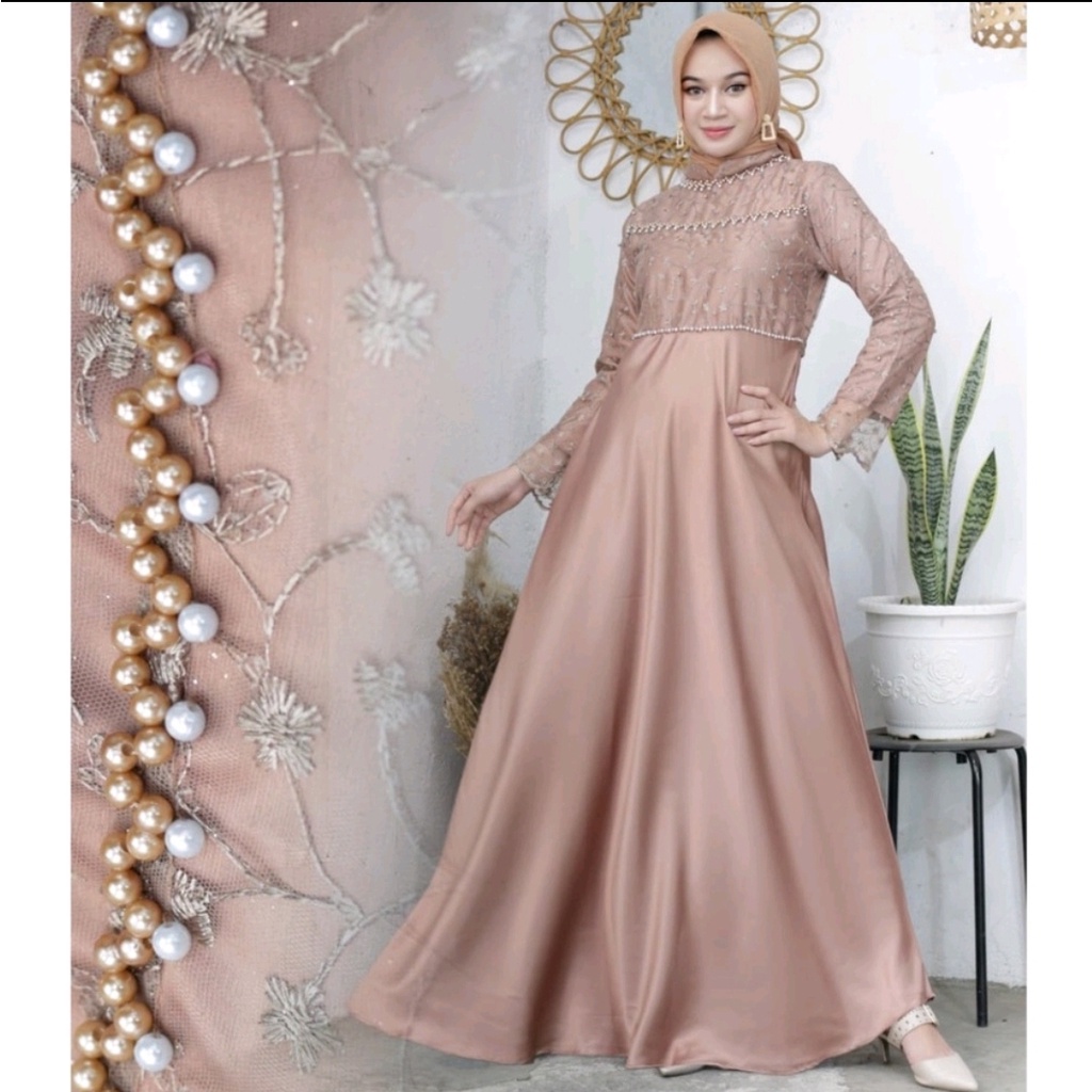 Sonia Dress Brukat Warna Lilac Gamis Pesta Dress Kombinasi Gaun Pesta Muslimah Mutiara Brukat Remaja Helen Maxy Tiara Dress Velvet Premium Dress Jumbo Gamis Brukat Jumbo XXL Gamis Lebaran Anak Perempuan Outfit Bridesmaid Seragam Pernikahan Gamis Muslimah