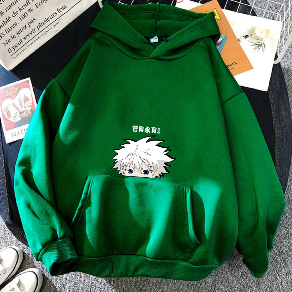 FenishaStore Sweater Hoodie Wanita ANIME KILLUA BAKA X HUNTER Size M, L, XL, XXL/ Bisa Bayar Ditempat COD