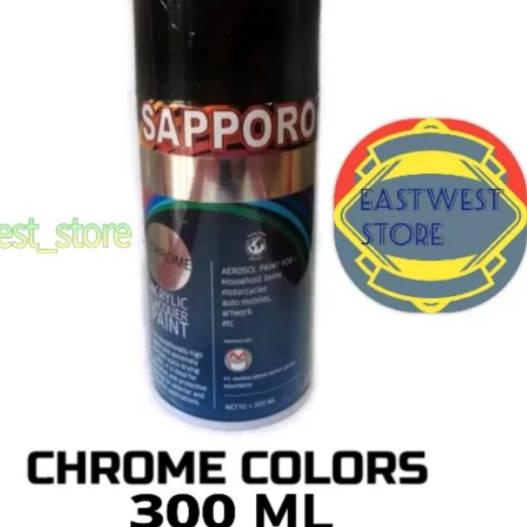 ➼ Chrome colour mirror -- Sapporo Spray Paint cat semprot aerosol ❋