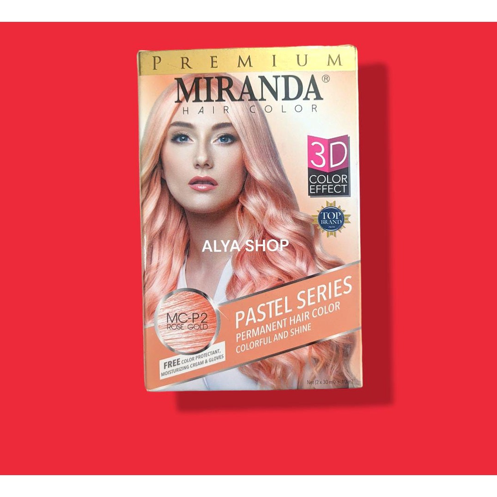 MIRANDA HAIR COLOR ( Cat Rambut Permanen ) Pastel Series 30ml