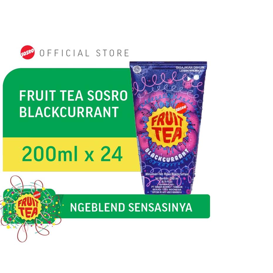 

♣ Fruit Tea Sosro BlackCurrant Genggam 200 ml isi 24 pcs ➺