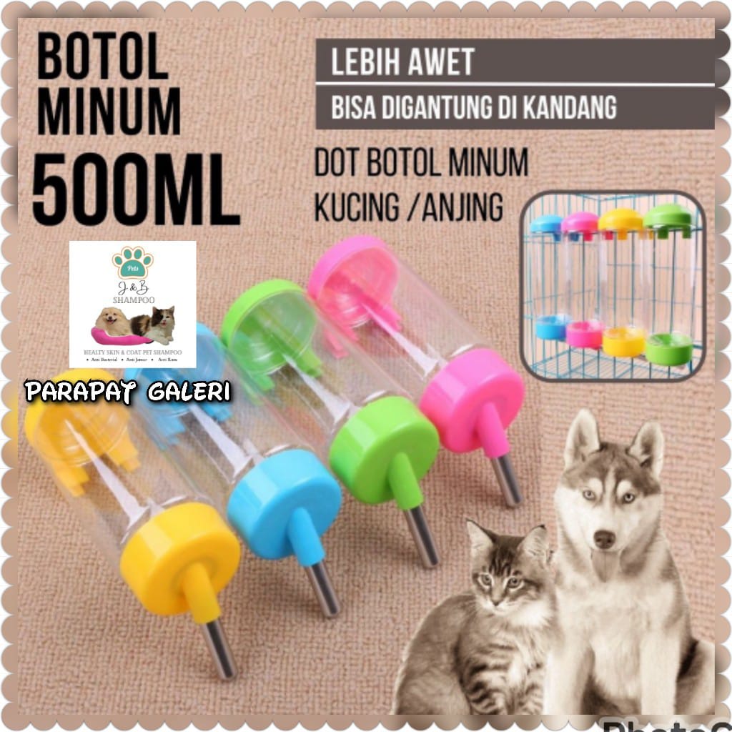 Botol Minum gantung untuk Kucing /Anjing/Kelinci Sweet 500ml