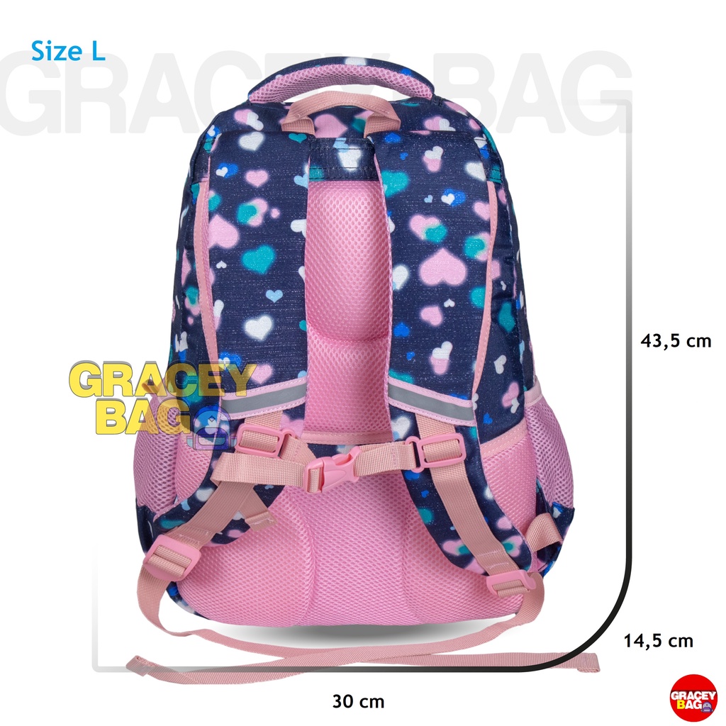 GB-F009 Tas Ransel Sekolah Anak Perempuan / Remaja Impor