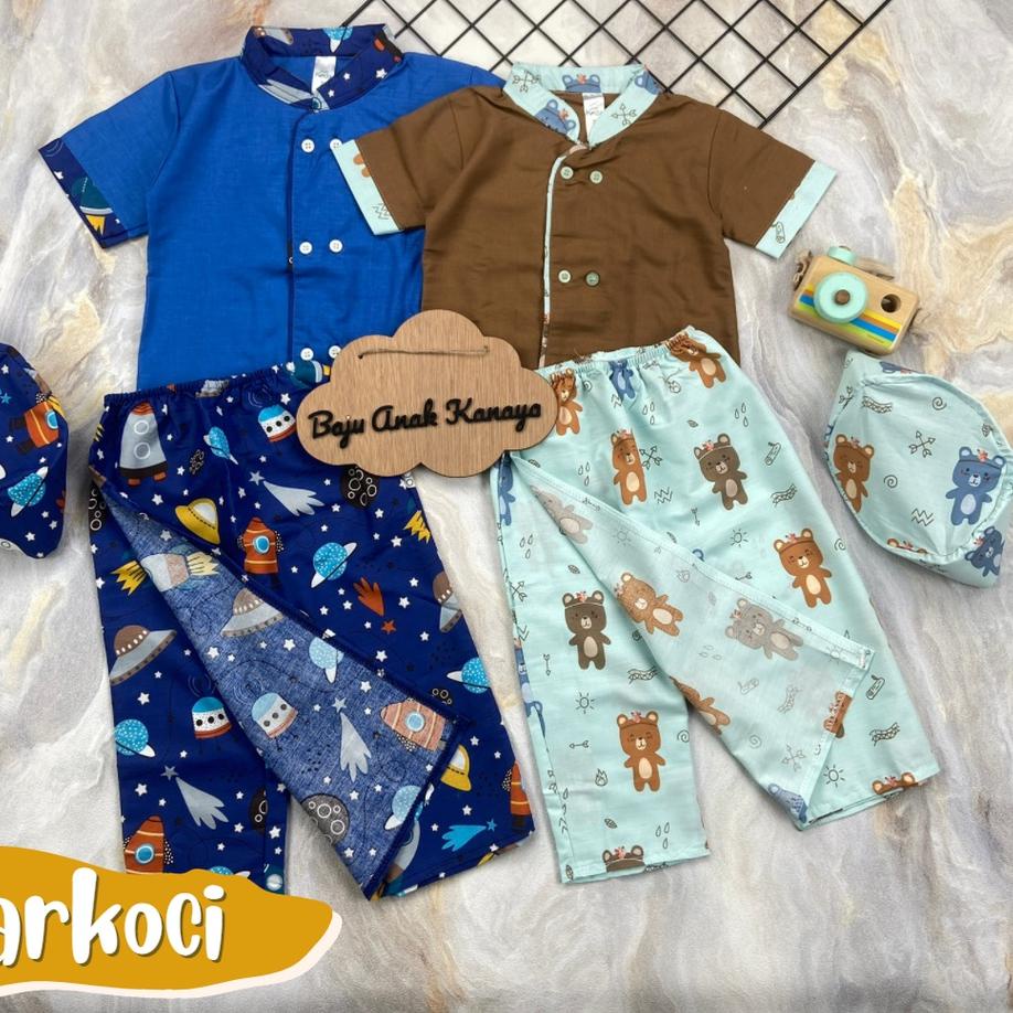 ➼ 6bln-3TH BAJU MUSLIM KOKO SARKOCI ANAK BAYI by Little Koda ver 2 (SNI) ➽