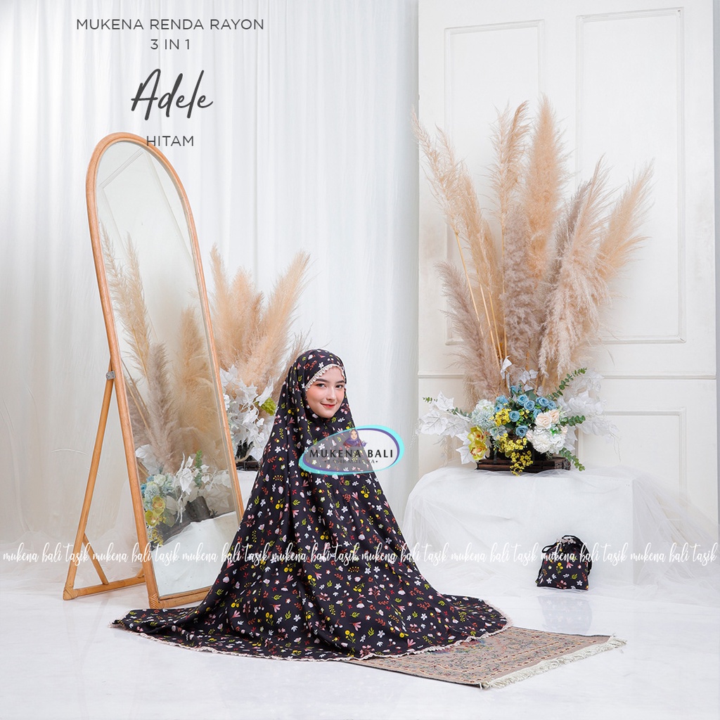 MUKENA BALI TASIK - MUKENA DEWASA RENDA RAYON 3 IN 1 ADELE