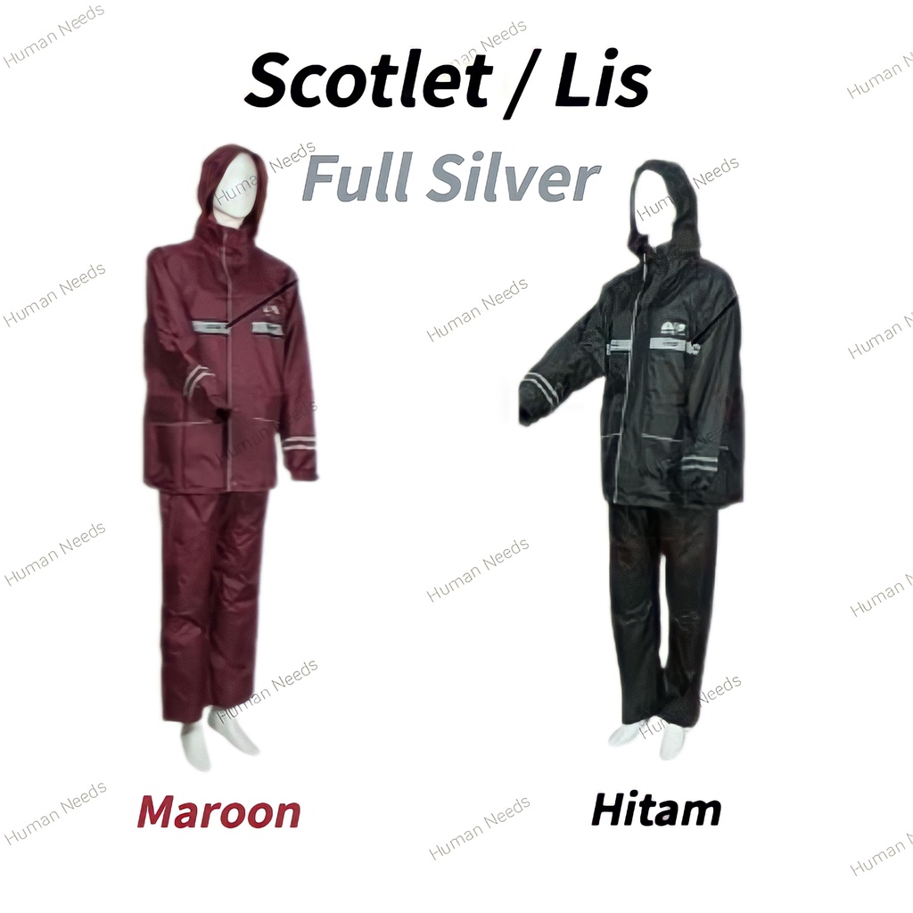 Jas Hujan Axio 882 ORIGINAL List Full SILVER Setelan Jaket Celana/Mantel Mantol Raincoat Ujan Stelan Dewasa Cewek Cowok