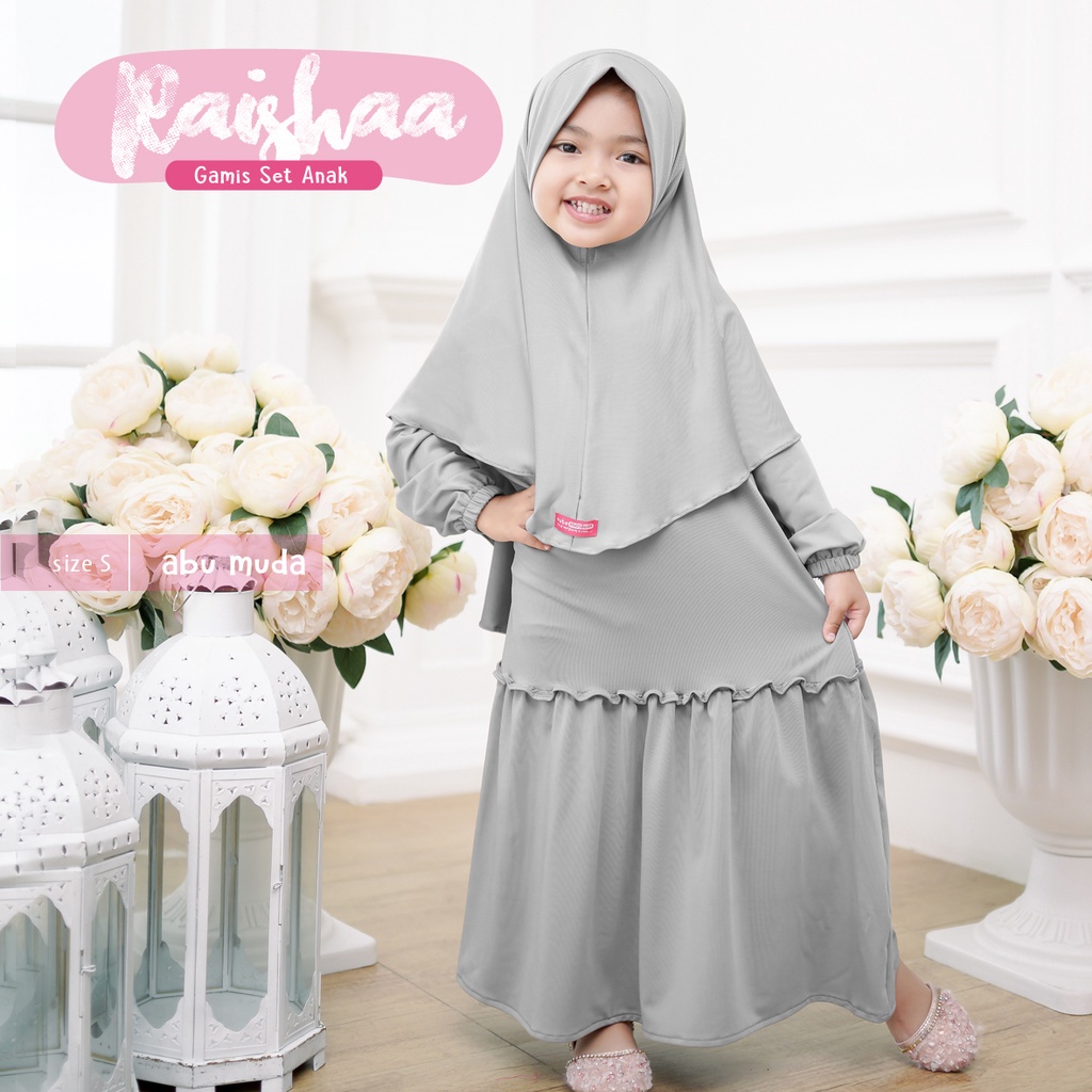 GAMIS ANAK PEREMPUAN RAISHAA UNTUK ANAK 1-8 TAHUN