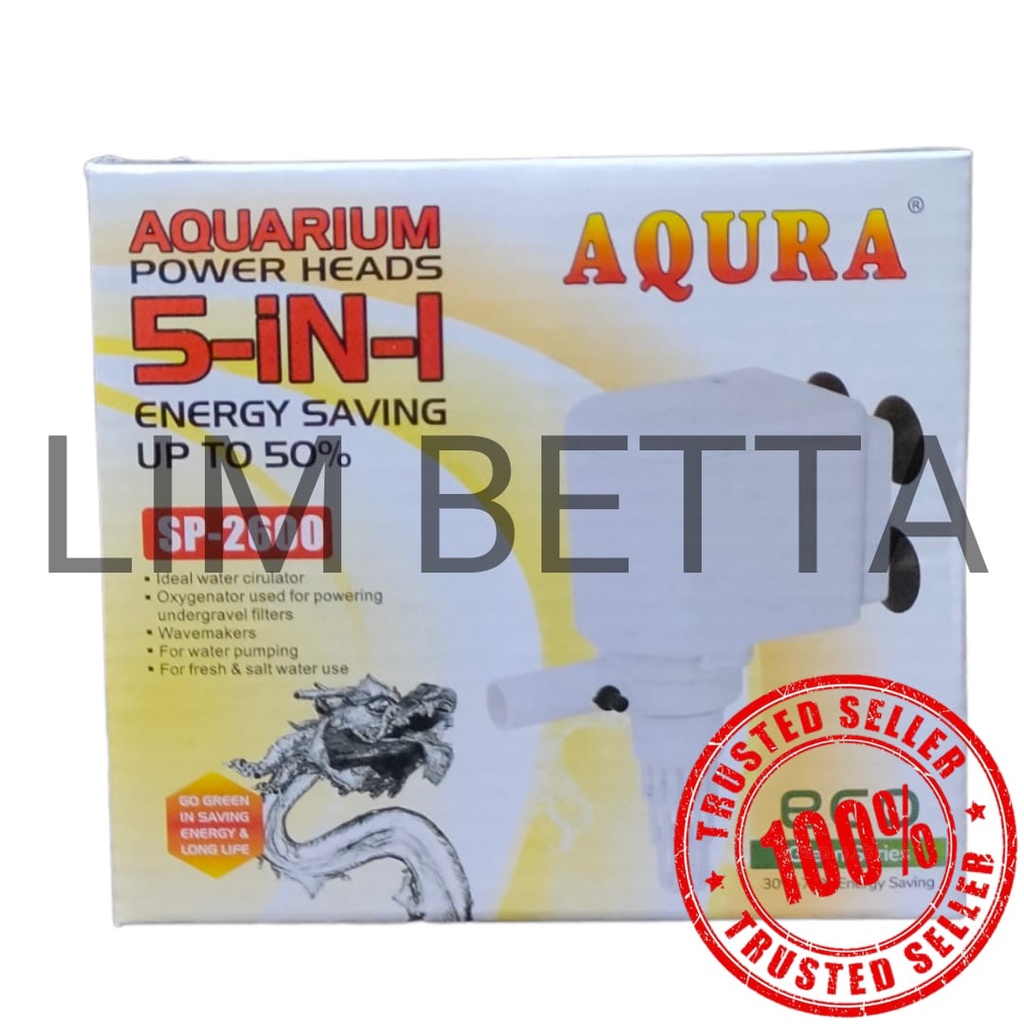 POMPA AQUARIUM AQURA / POWER HEAD AQUARIUM 1200 / 1600 / 1800 / 2600