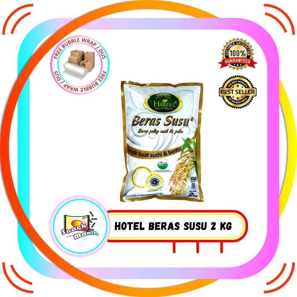 

HOTEL Beras Susu Organik 2 kg Organic Milk Rice Sushi Bento Premium