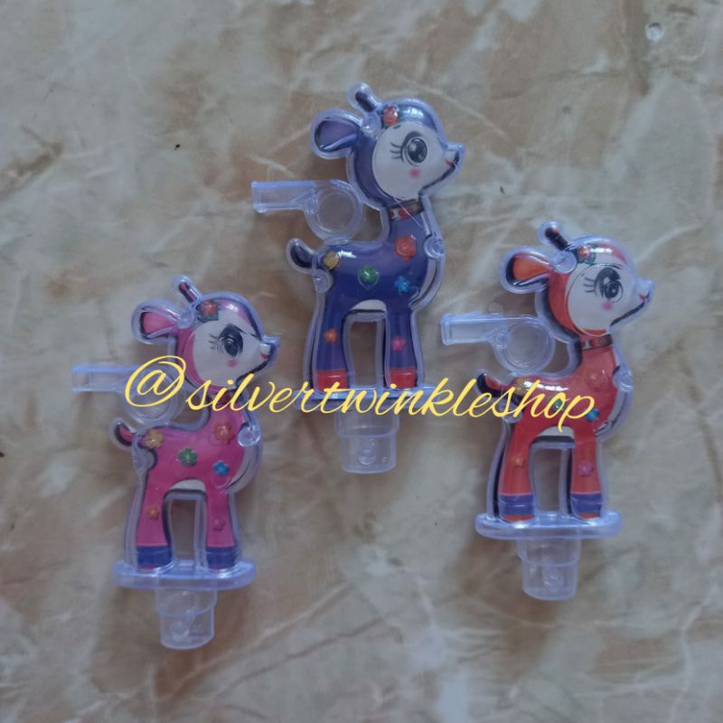 Mainan edukasi anak peluit rusa pluit priwitan deer alat musik tiup whistle alat terapi wicara priwi