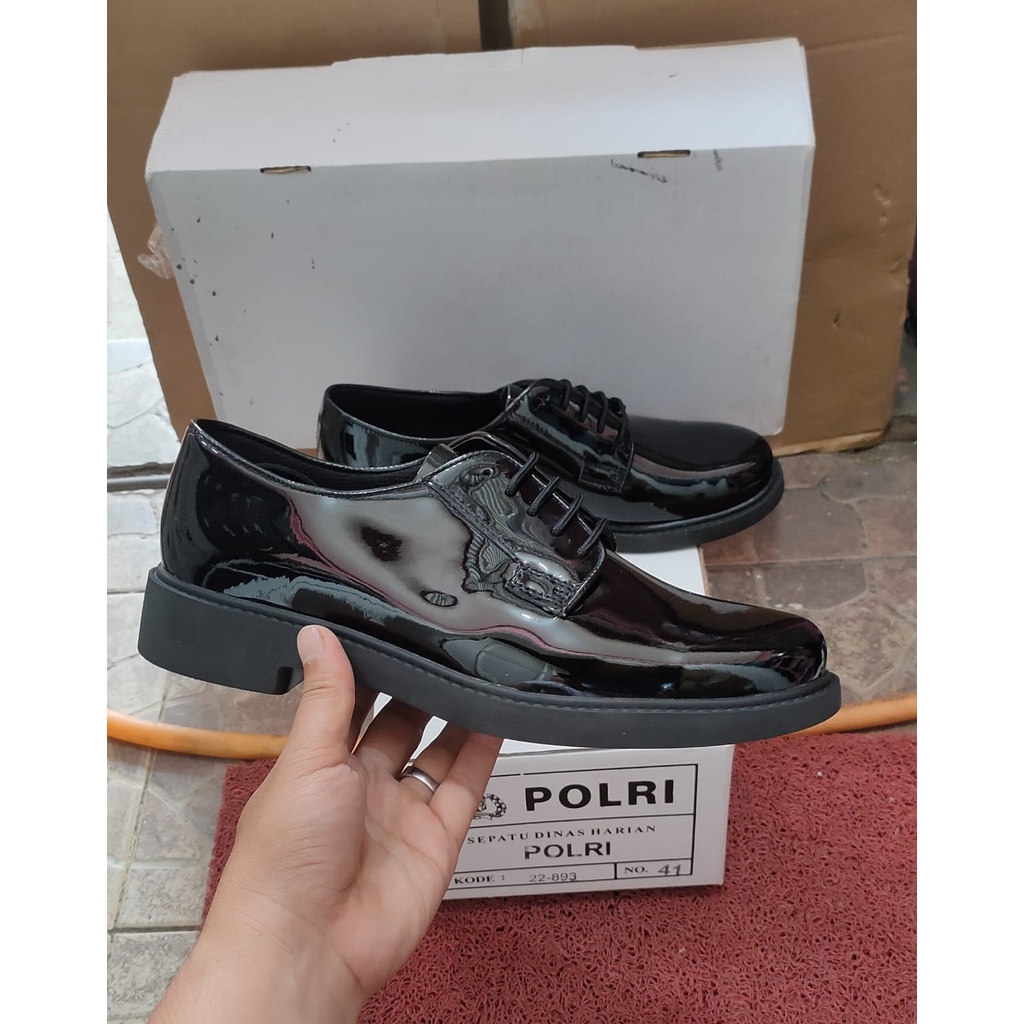 SEPATU DINAS  PDH JATAH POLRI | MENGKILAP ORIGINAL