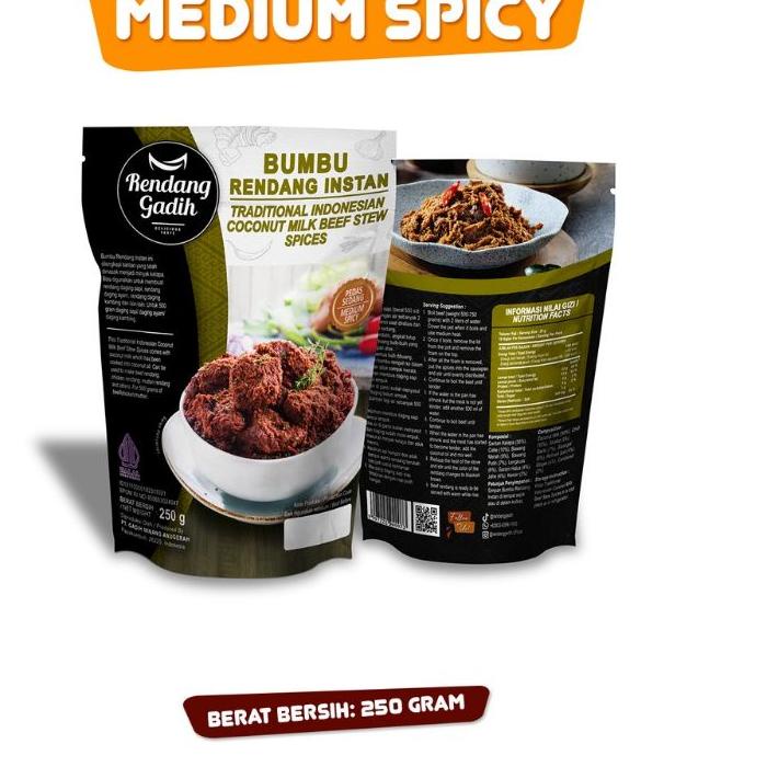 

☇ Bumbu Rendang Instan - Rendang Gadih Siap makan ☪