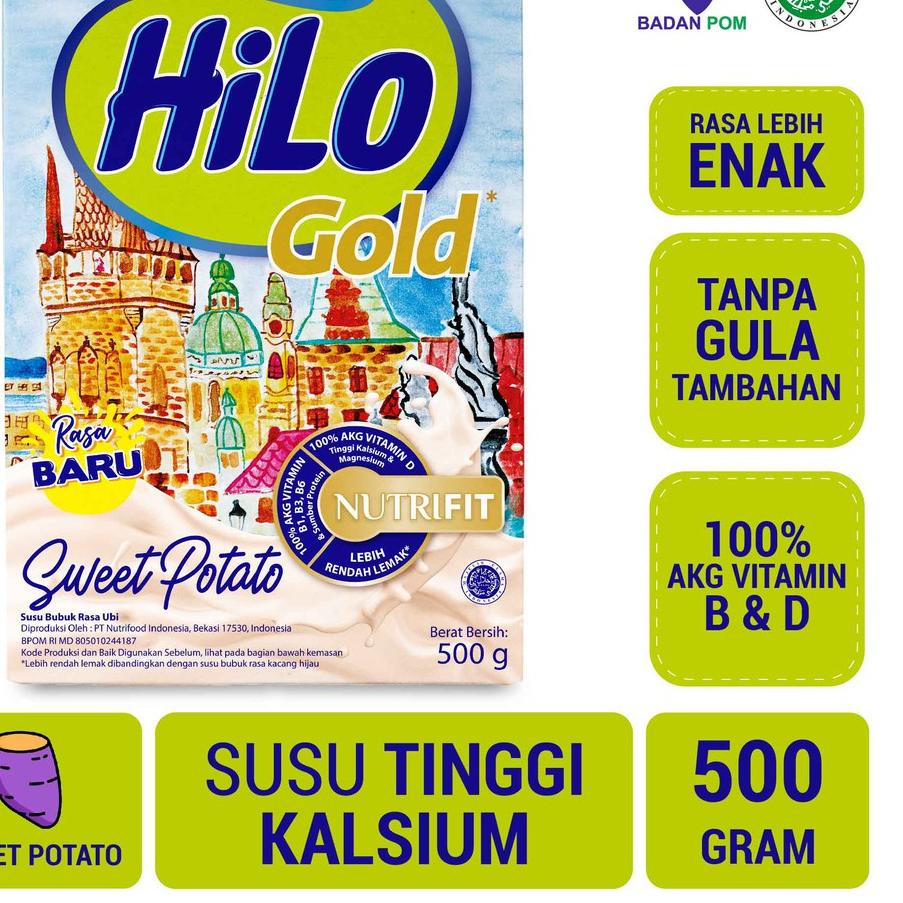 

➸ Hilo Gold Sweet Potato Susu Tinggi Kalsium Rendah Lemak 500 gram ✲